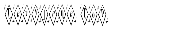 Terylene Top font preview